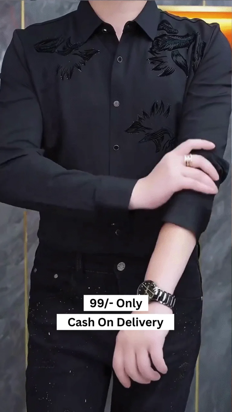 Men Regular Fit Solid Spread Collar Formal Shirt - Image 3